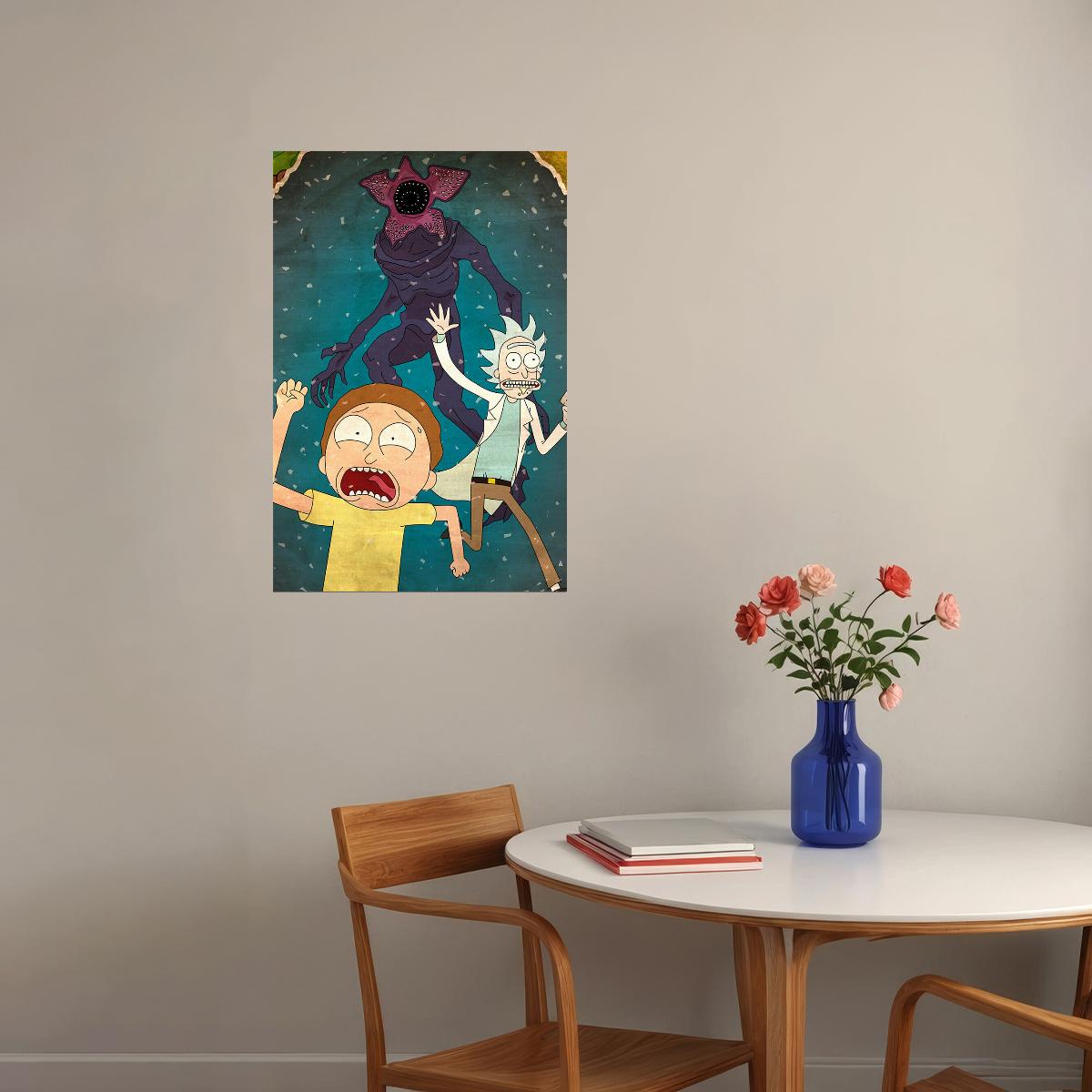 Rick And Morty Movie Cartoon Funny Animation Poster Wall Art Print Home Wall Decor