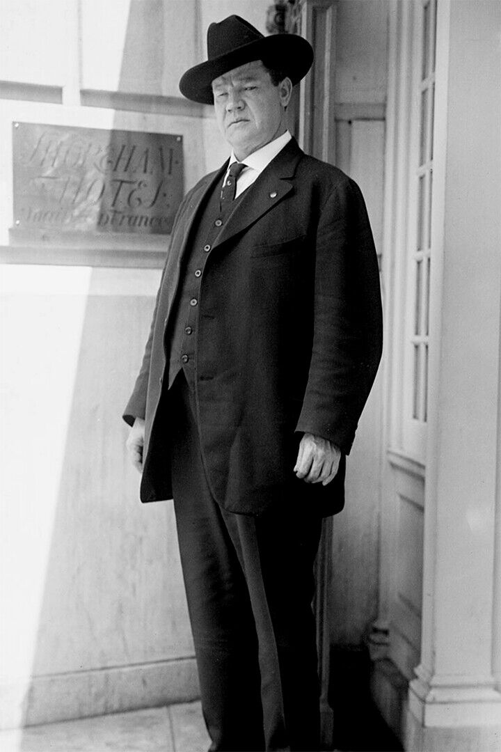 Big Bill Haywood Wearing Fur Cap Poster Wall Art Print Home Wall Decor