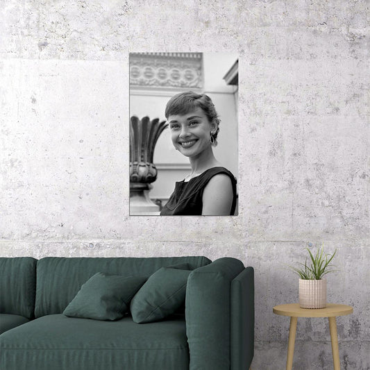 Hepburn Audrey Model Actress Fashion Poster Wall Art Print Home Wall Decor