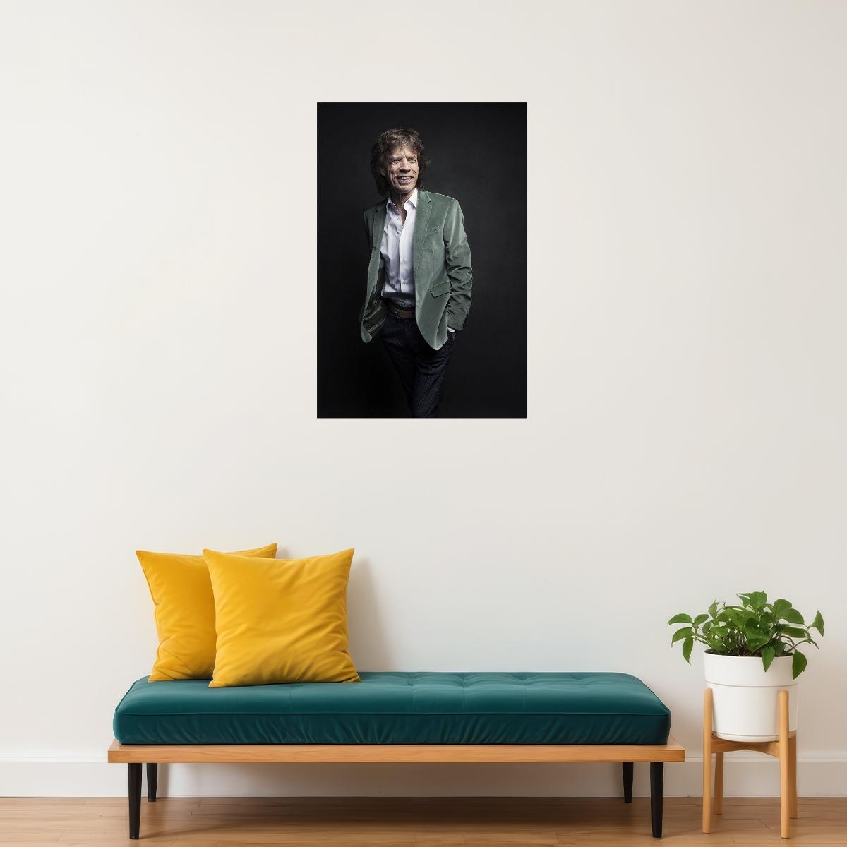 Mick Jagger Musician Creator Filmmaker Poster Wall Art Print Home Wall Decor