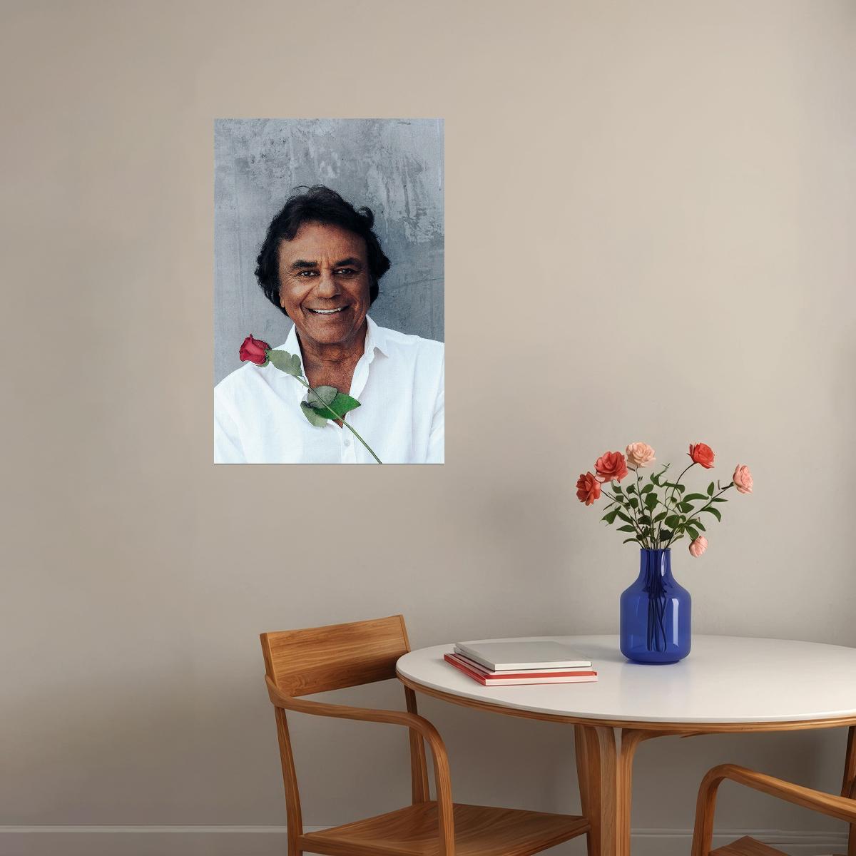 Singer Johnny Mathis Musician Poster Wall Art Print Home Wall Decor