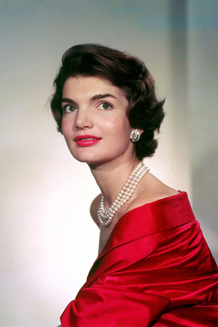Portrait Of Jacqueline Kennedy American Book Editor Poster Wall Art Print Home Wall Decor