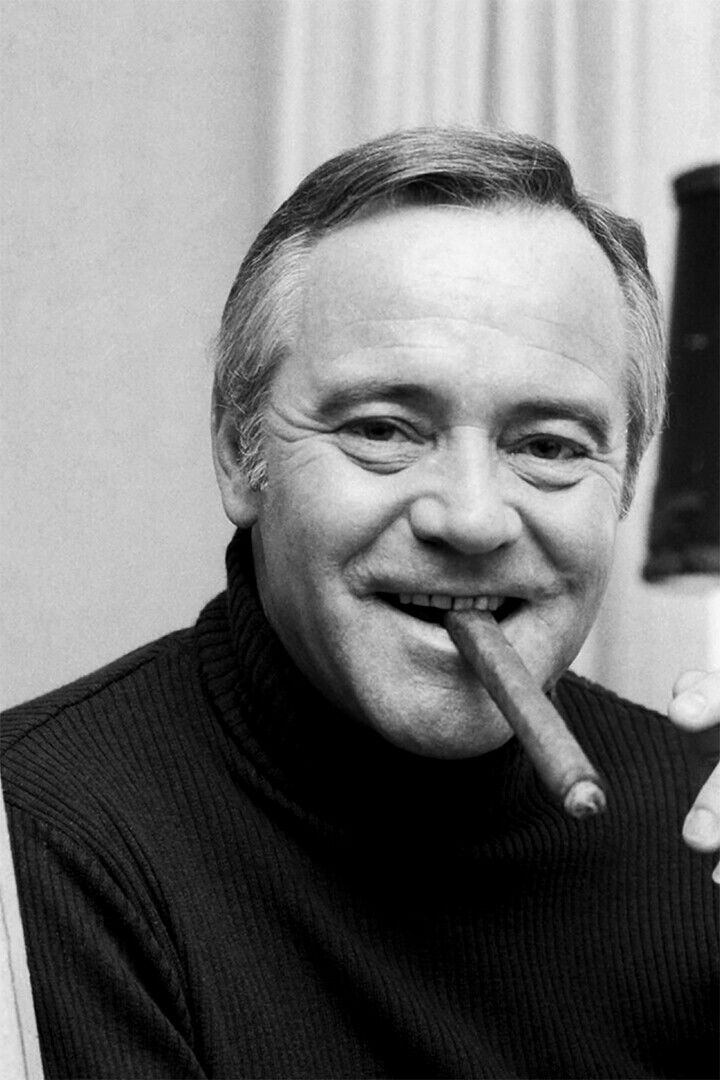Actor Jack Lemmon Smoking Cigar Poster Wall Art Print Home Wall Decor