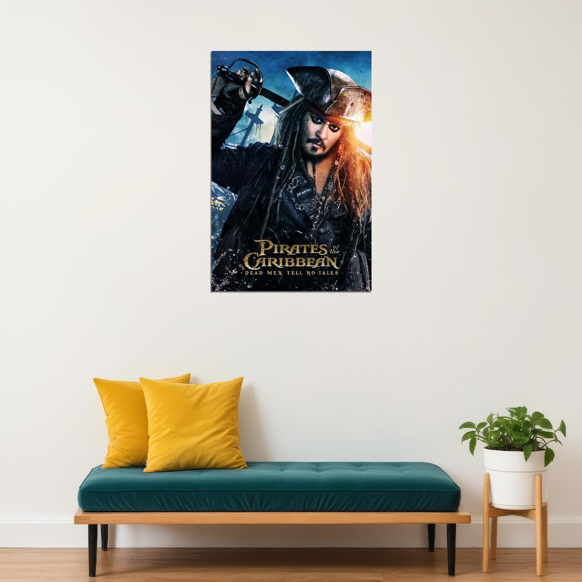 Pirates Of Caribbean Movie Fantasy Adventure Poster Wall Art Print Home Wall Decor