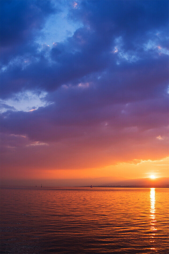 Beautiful Sunset Landscape Sky Poster Wall Art Print Home Wall Decor