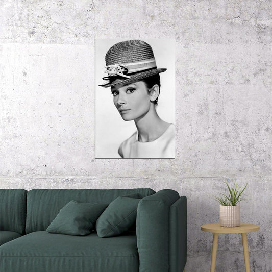 Hepburn Audrey Philanthropist Model Actor Poster Wall Art Print Home Wall Decor