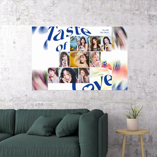 Twice Taste Of Love Album Pop Girl Music Group Poster Wall Art Print Home Wall Decor