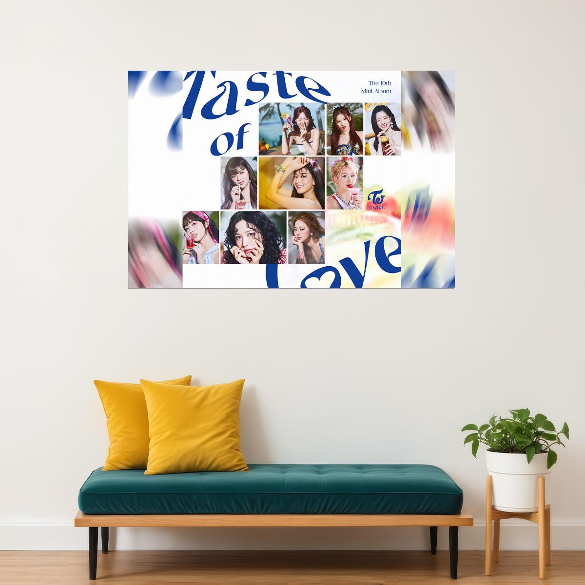 Twice Taste Of Love Album Pop Girl Music Group Poster Wall Art Print Home Wall Decor
