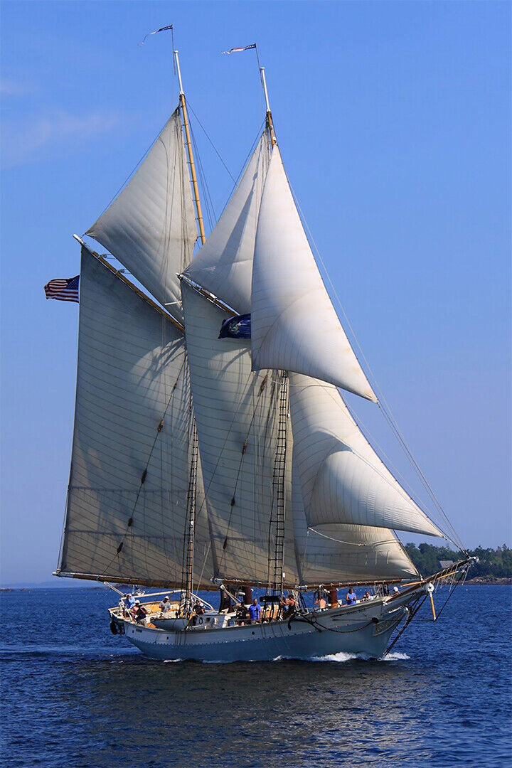 Windjammer Schooner Sound Of Wind Poster Wall Art Print Home Wall Decor