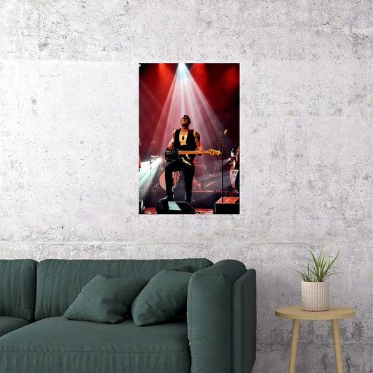 Rock Stars Jamming On Stage Musicians Poster Wall Art Print Home Wall Decor