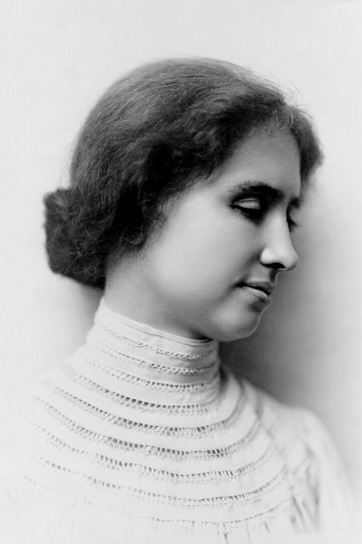 Portrait Of Helen Keller Political Activist Poster Wall Art Print Home Wall Decor