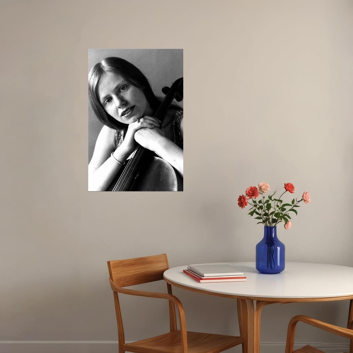 Du Pre Is Musican Of The Year English Cellist Poster Wall Art Print Home Wall Decor