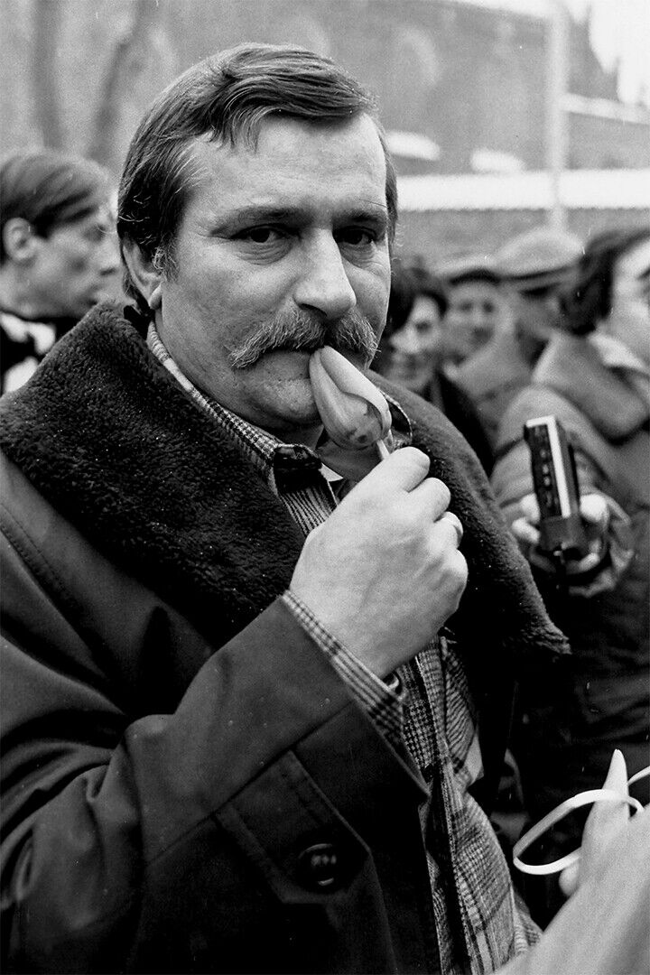 Lech Walesa In Gdansk Government Official Activist Poster Wall Art Print Home Wall Decor