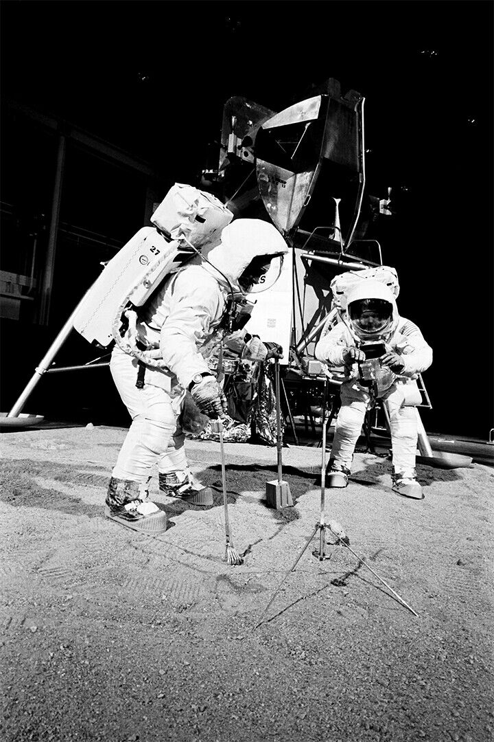 Neil Armstrong During Docking Study Space Poster Wall Art Print Home Wall Decor