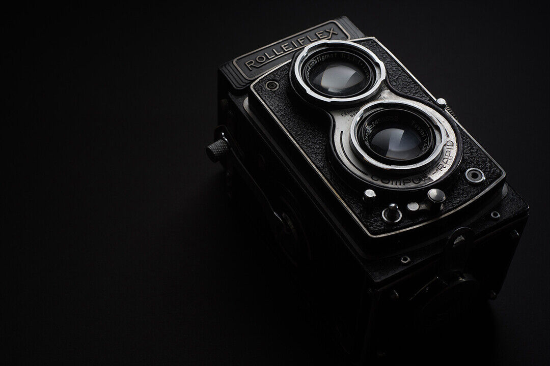 Black Rolleiflex Camera Poster Wall Art Print Home Wall Decor
