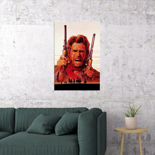 Eastwood In The Outlaw Josey Wales Movie Action Poster Wall Art Print Home Wall Decor