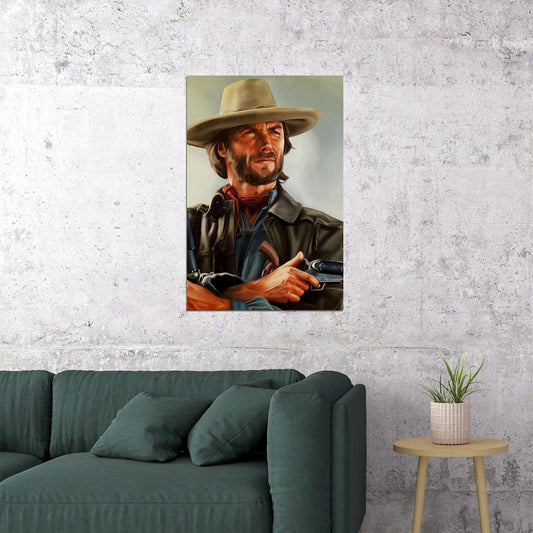 Eastwood In The Outlaw Josey Wales Movie Poster Wall Art Print Home Wall Decor