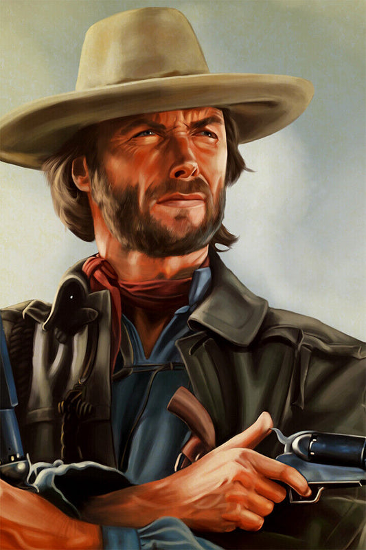 Eastwood In The Outlaw Josey Wales Movie Poster Wall Art Print Home Wall Decor