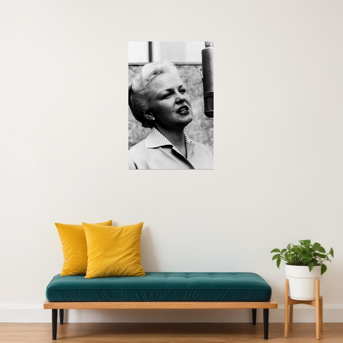 Musician Peggy Lee Songwriter And Actor Poster Wall Art Print Home Wall Decor