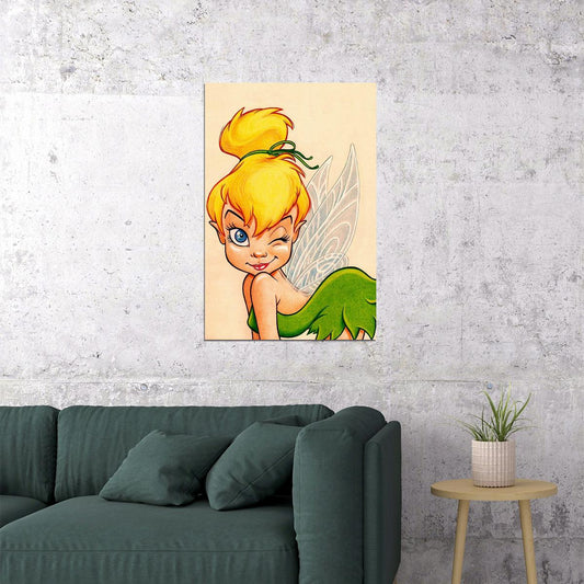 Tinker Bell Tink Walt Fairy Animation Movie Poster Wall Art Print Home Wall Decor