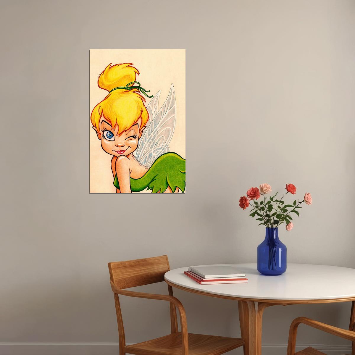 Tinker Bell Tink Walt Fairy Animation Movie Poster Wall Art Print Home Wall Decor