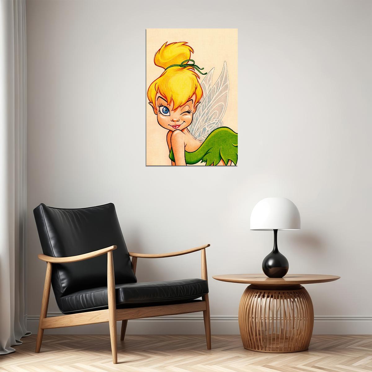 Tinker Bell Tink Walt Fairy Animation Movie Poster Wall Art Print Home Wall Decor
