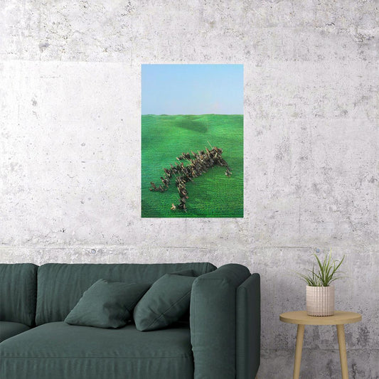 Squid Post Punk Group Bright Green Field Music Album Poster Wall Art Print Home Wall Decor