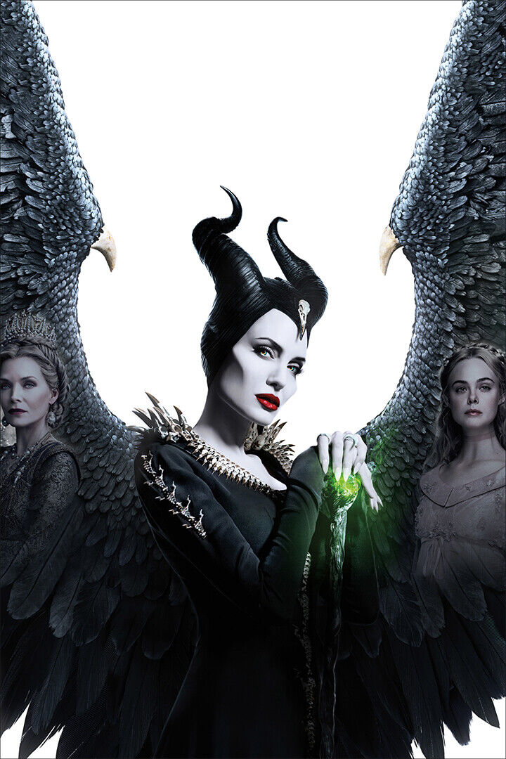Maleficent Angelina Jolie Movie Family Action Poster Wall Art Print Home Wall Decor
