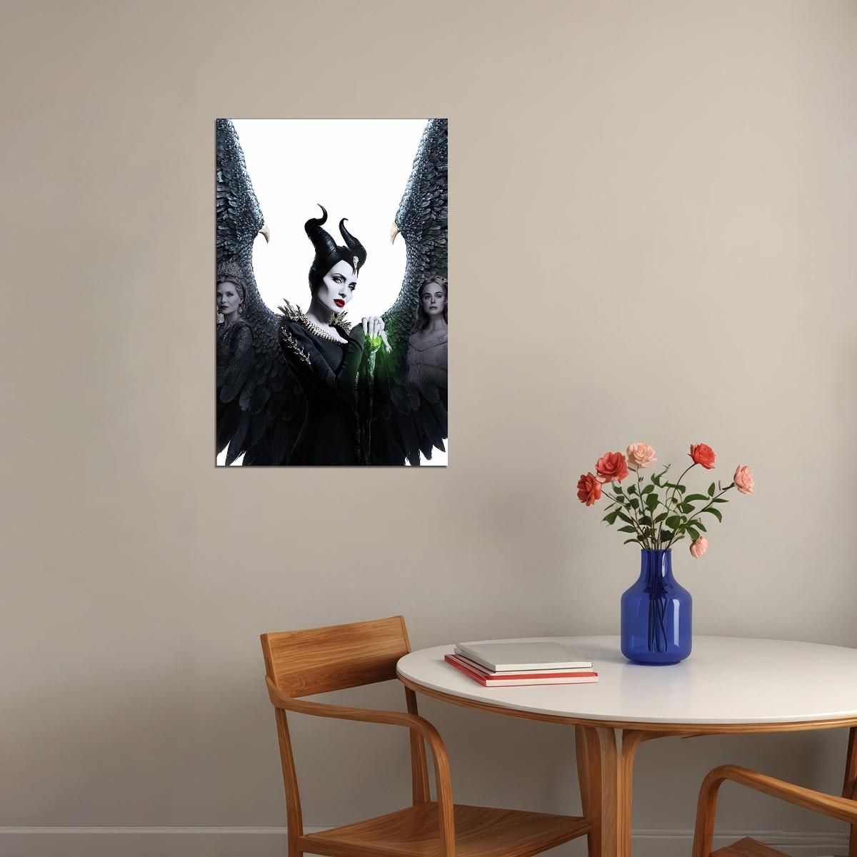 Maleficent Angelina Jolie Movie Family Action Poster Wall Art Print Home Wall Decor