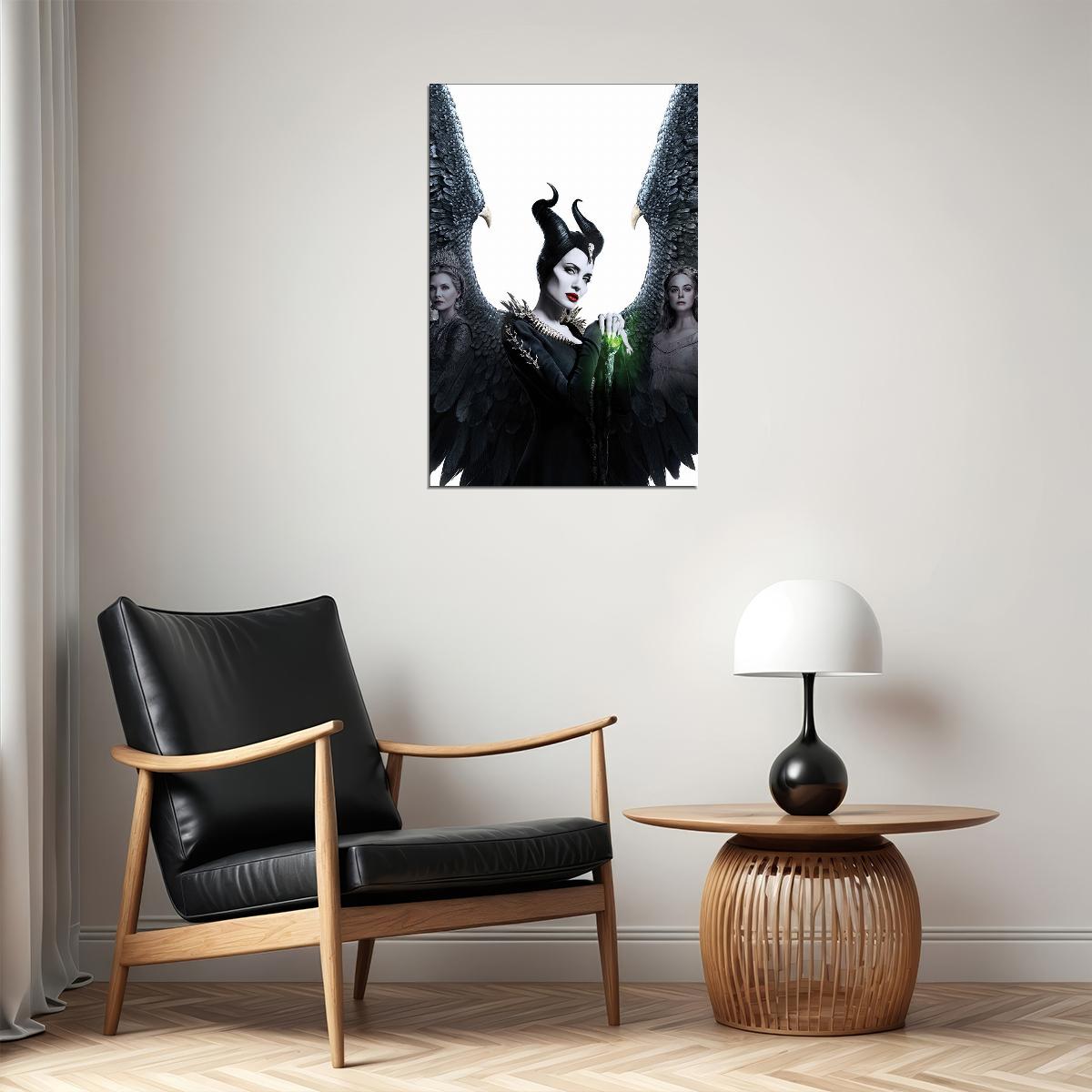 Maleficent Angelina Jolie Movie Family Action Poster Wall Art Print Home Wall Decor