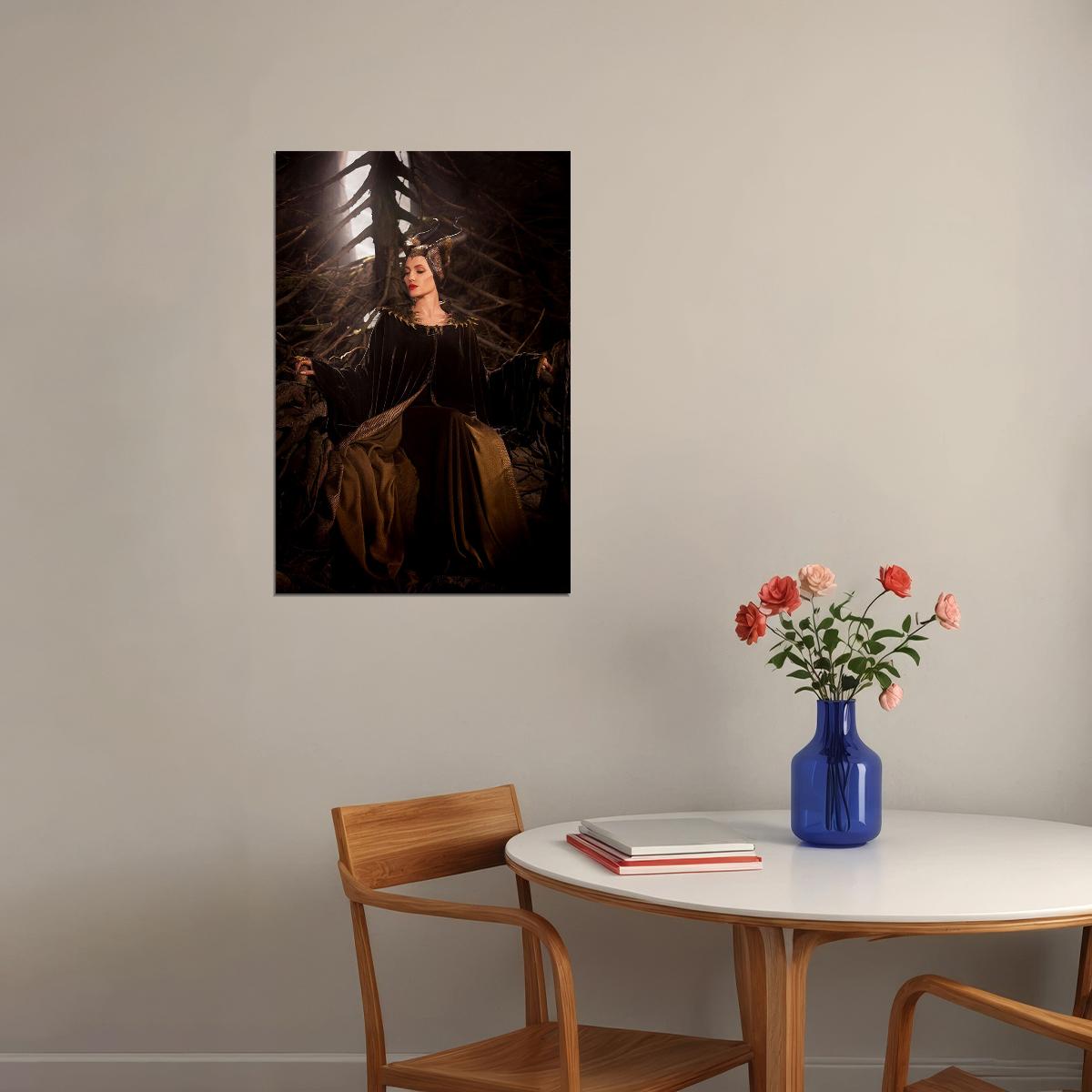 Maleficent Angelina Jolie Movie Action Poster Wall Art Print Home Wall Decor