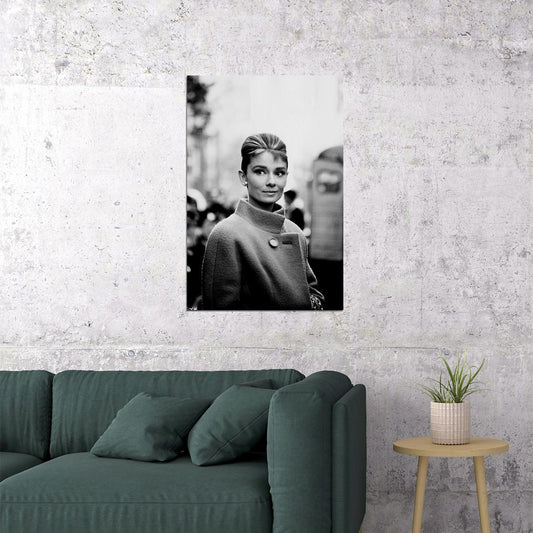 Hepburn Audrey Model Actress Poster Wall Art Print Home Wall Decor
