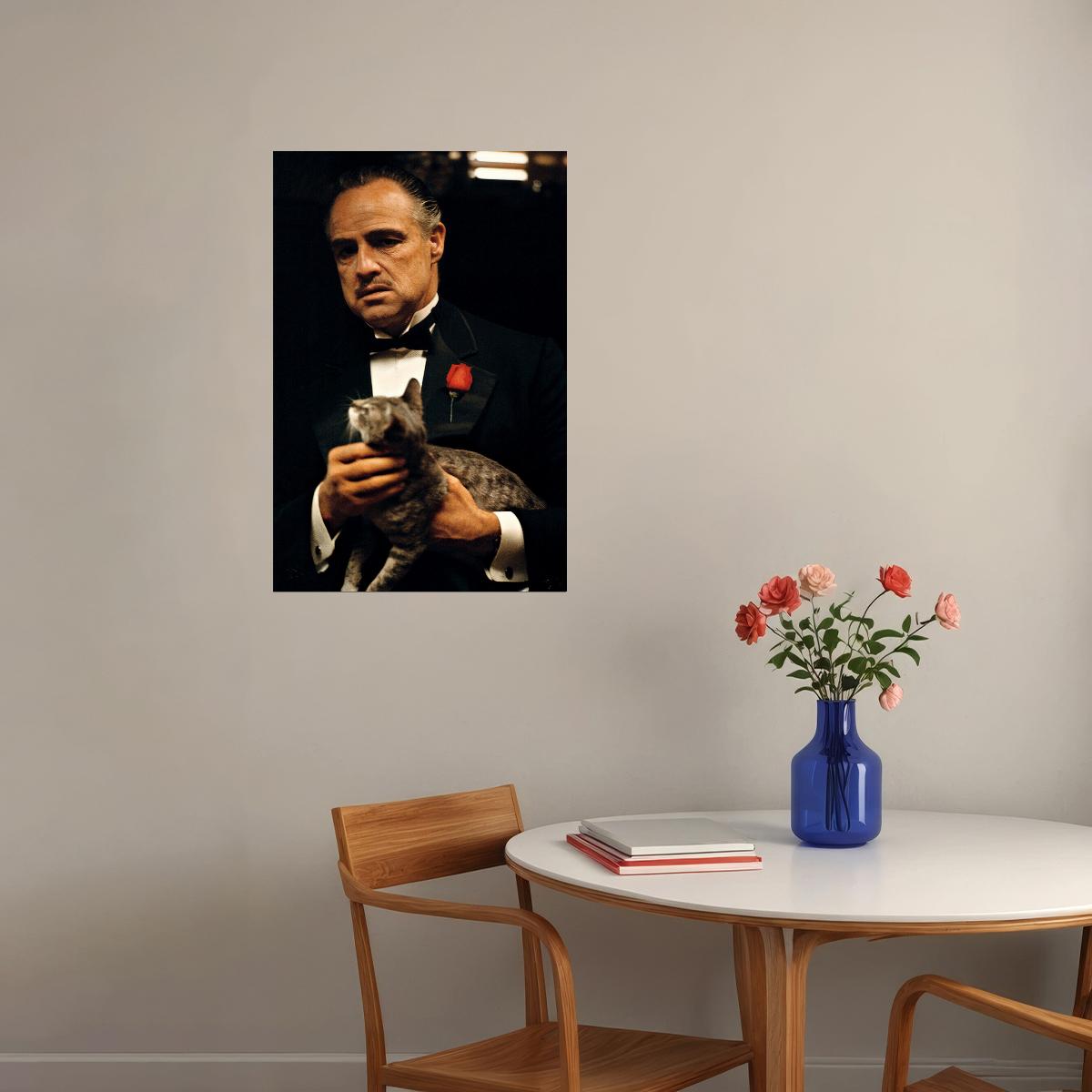 Marlon Brando In The Godfather Movie Crime Poster Wall Art Print Home Wall Decor