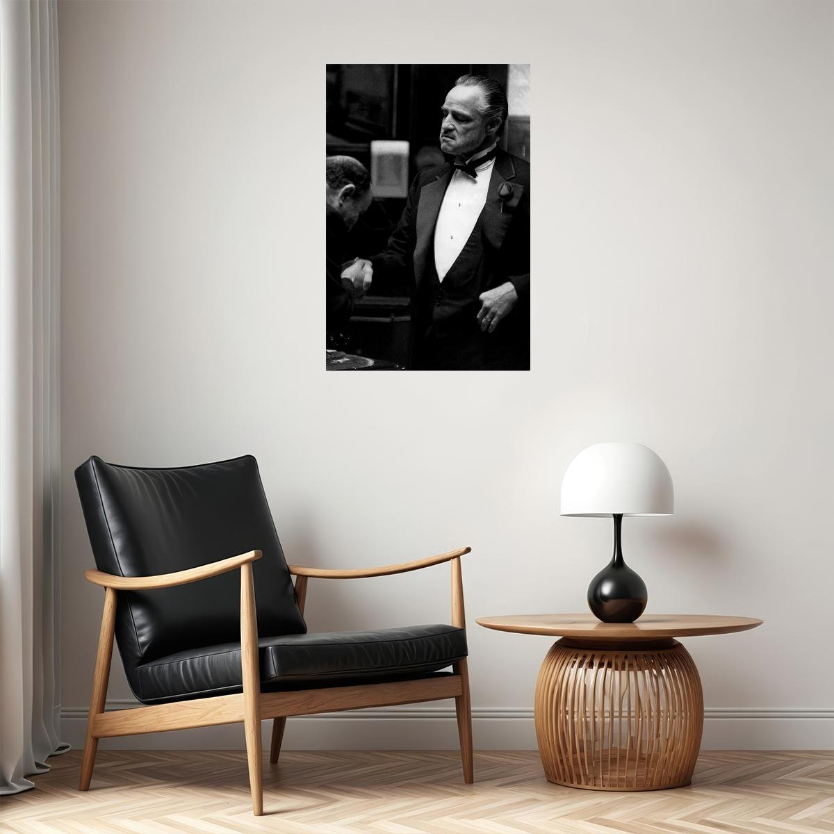 Marlon Brando In The Godfather Movie Poster Wall Art Print Home Wall Decor