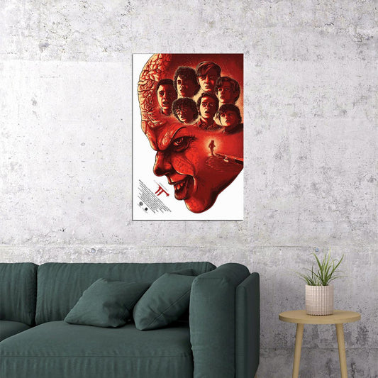 Hot New 2017 It Movie Pennywise Stephen King Horror Poster Wall Art Print Home Wall Decor