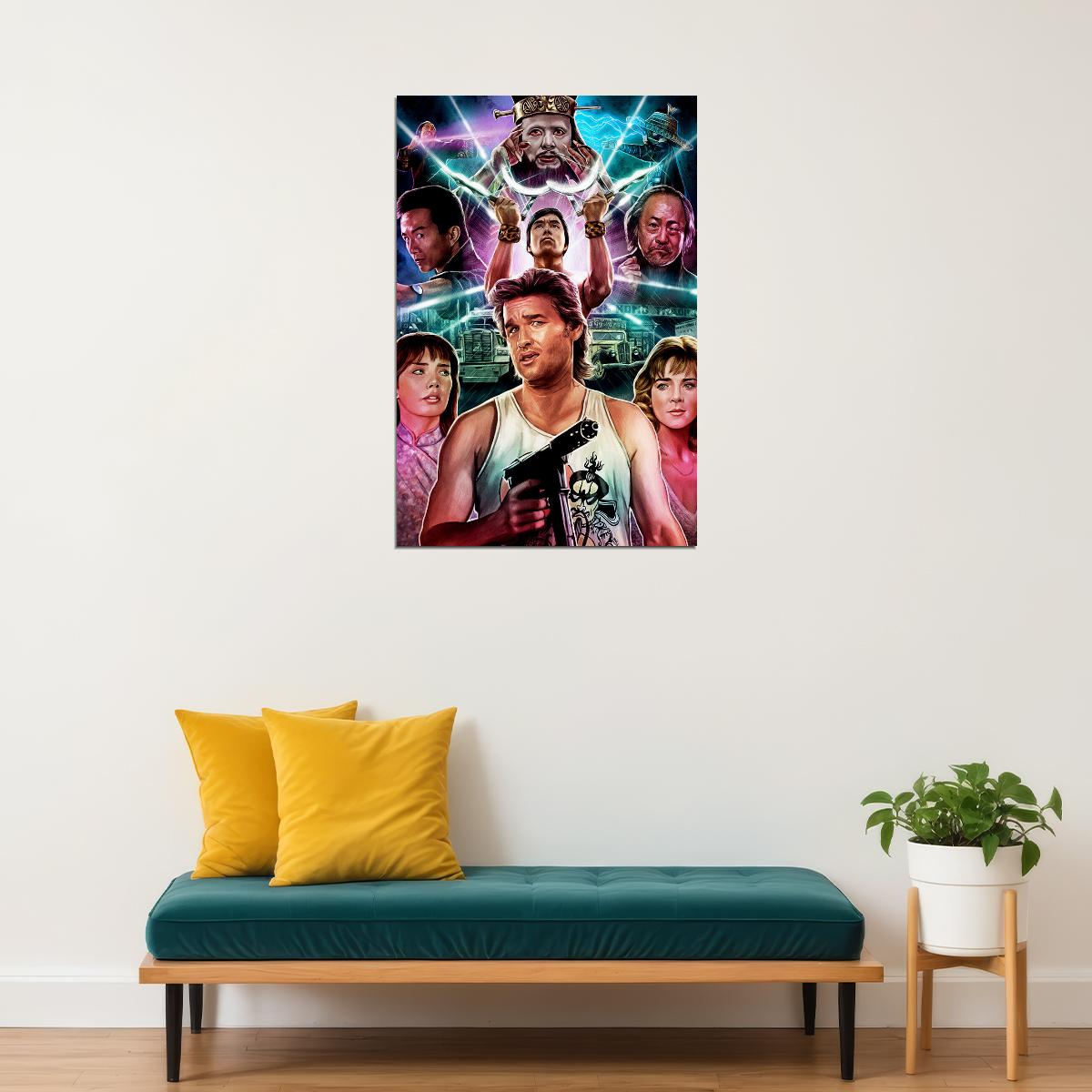 Big Trouble In Little China Classic Movie Action Poster Wall Art Print Home Wall Decor