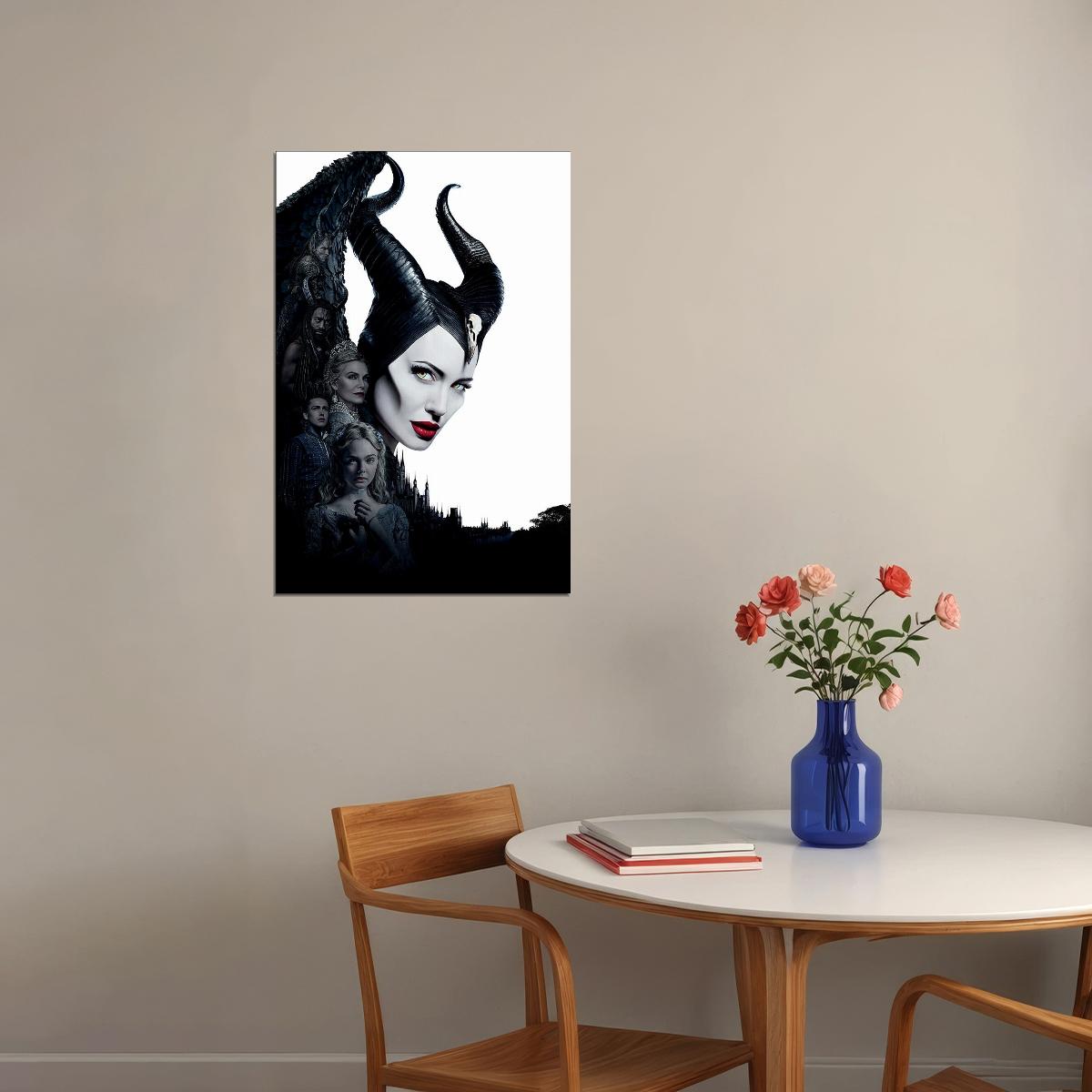 Maleficent Angelina Jolie Movie Family Action Poster Wall Art Print Home Wall Decor