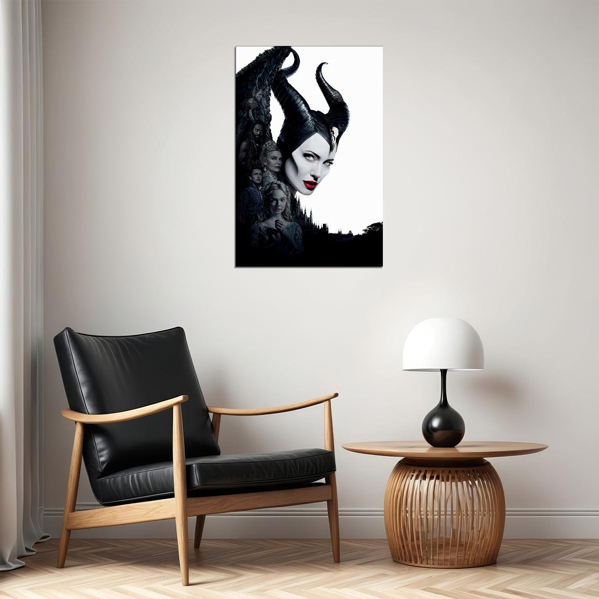 Maleficent Angelina Jolie Movie Family Action Poster Wall Art Print Home Wall Decor