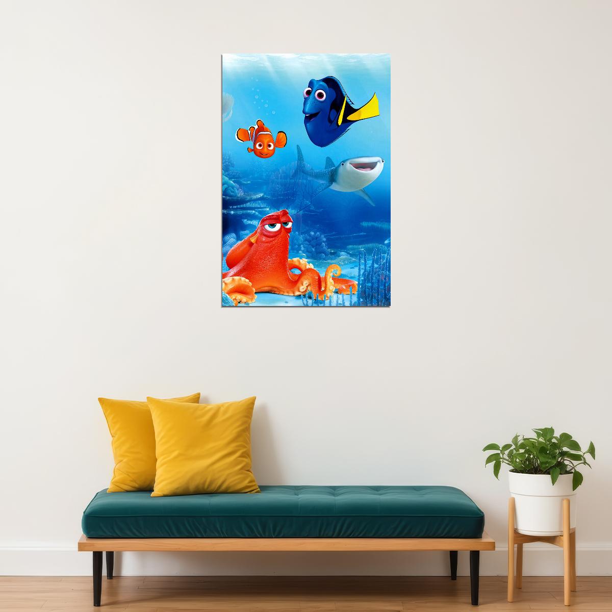 Finding Nemo Movie Animation Comedy Action Poster Wall Art Print Home Wall Decor