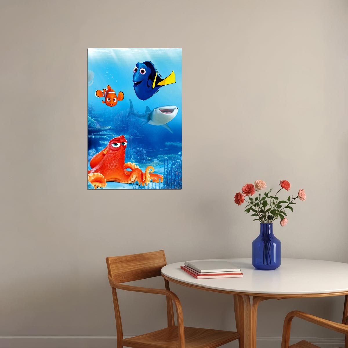 Finding Nemo Movie Animation Comedy Action Poster Wall Art Print Home Wall Decor