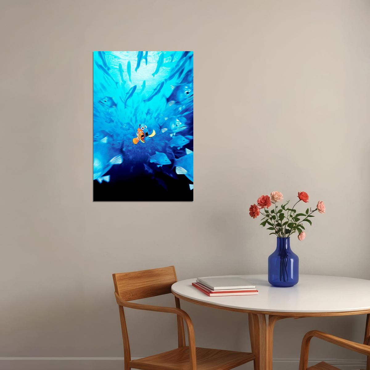 Finding Nemo Bruce Shark Ocean Movie Animation Poster Wall Art Print Home Wall Decor