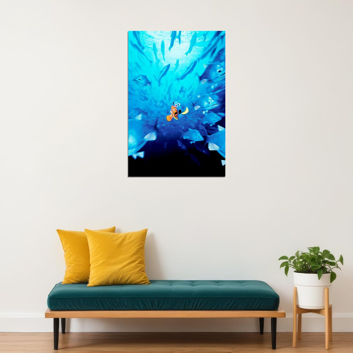 Finding Nemo Bruce Shark Ocean Movie Animation Poster Wall Art Print Home Wall Decor