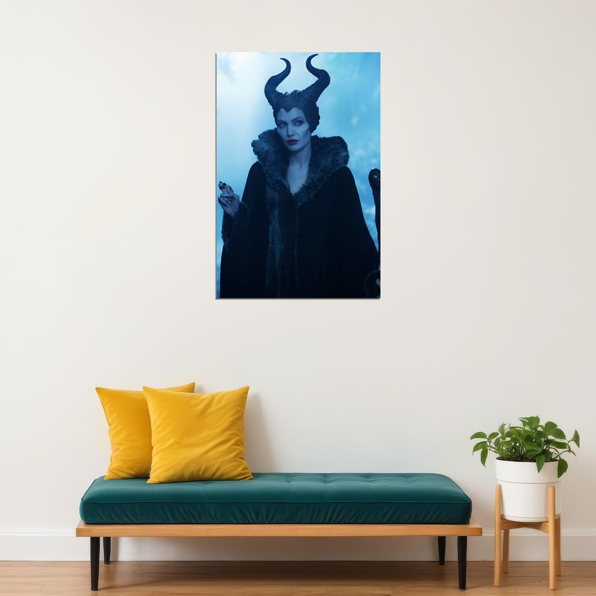 Maleficent Angelina Jolie Movie Action Poster Wall Art Print Home Wall Decor