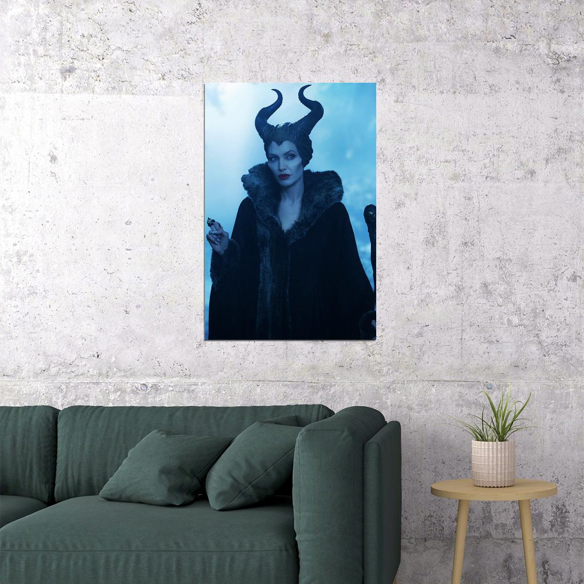 Maleficent Angelina Jolie Movie Action Poster Wall Art Print Home Wall Decor