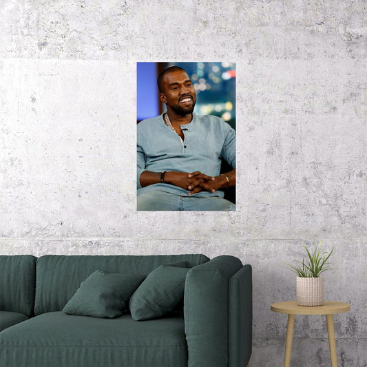 Kanye West Hip Hop Rap Music Entrepreneur Singer Poster Wall Art Print Home Wall Decor
