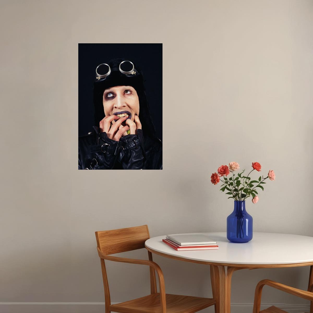 Marilyn Manson Rock Musician Actress Poster Wall Art Print Home Wall Decor