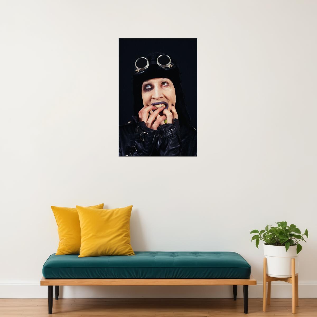 Marilyn Manson Rock Musician Actress Poster Wall Art Print Home Wall Decor