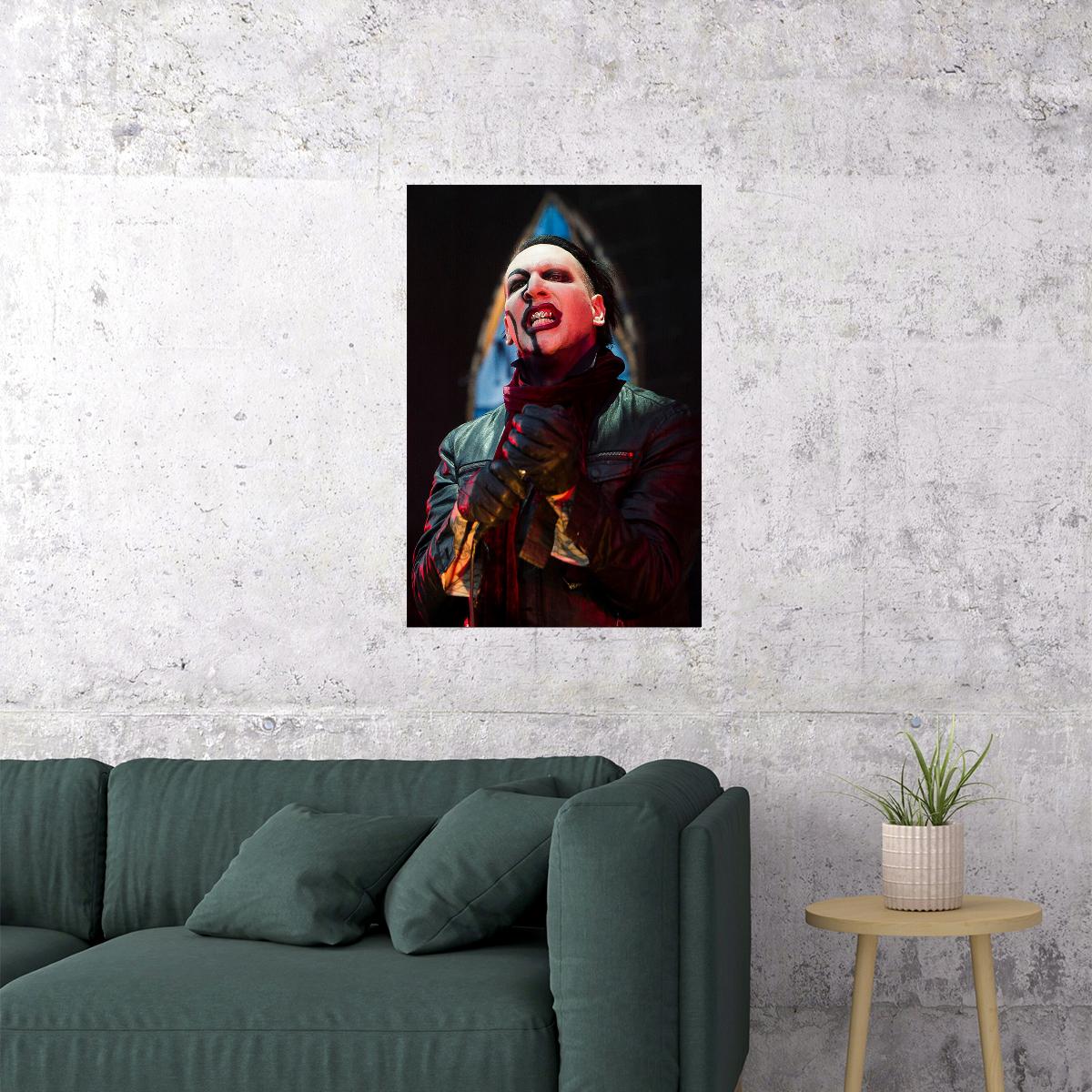Marilyn Manson Singer Actress Musician Poster Wall Art Print Home Wall Decor