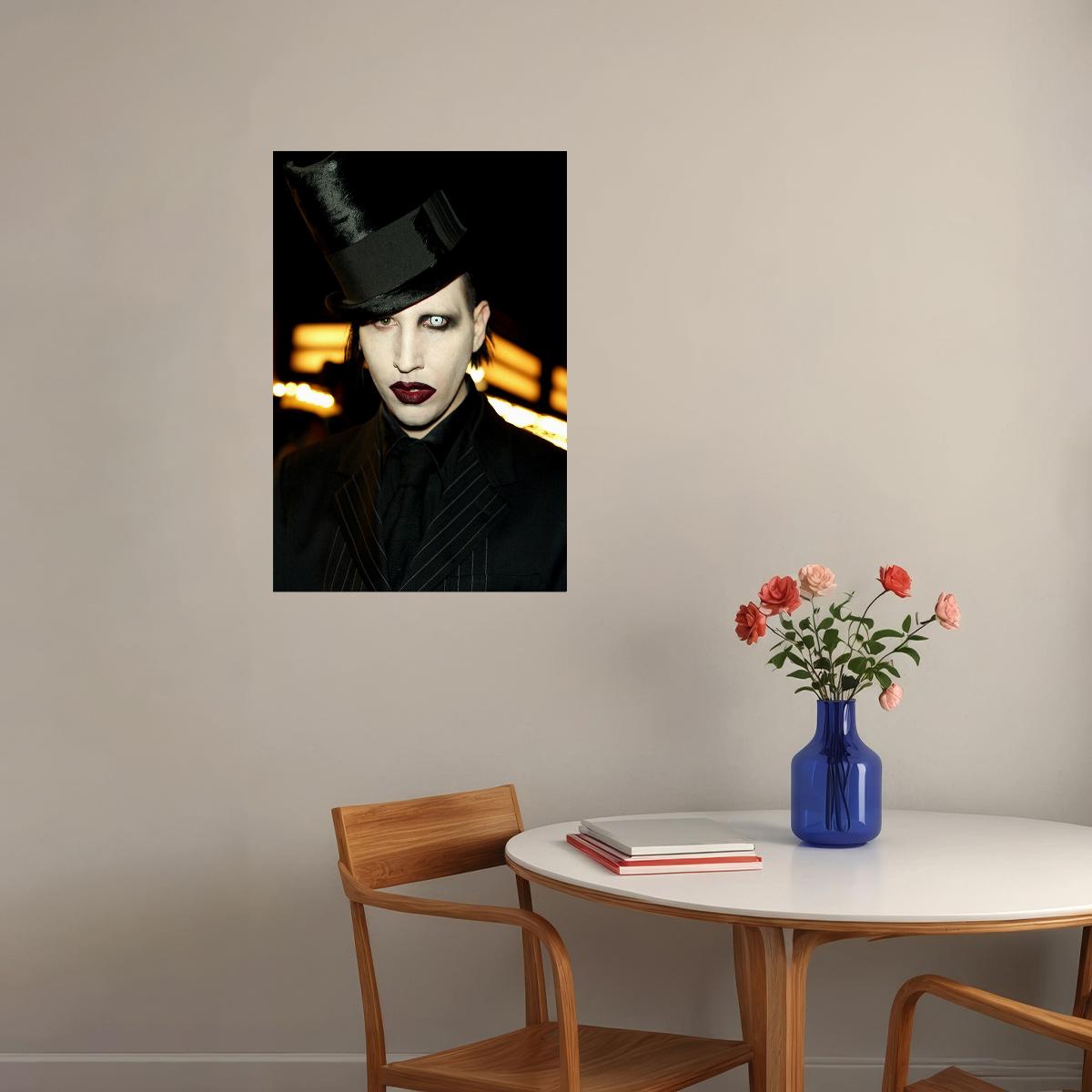 Marilyn Manson Actress Rock Musician Poster Wall Art Print Home Wall Decor