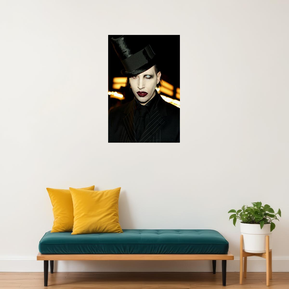 Marilyn Manson Actress Rock Musician Poster Wall Art Print Home Wall Decor